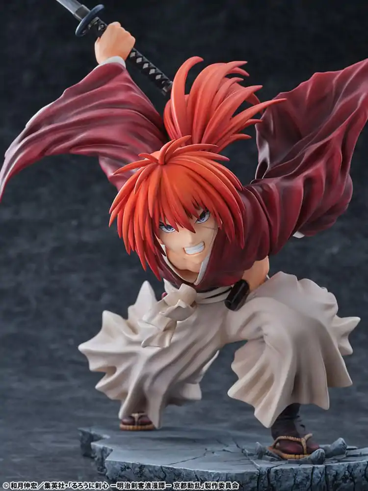 Rurouni Kenshin: Meiji Kenkaku Romantan Kyoto Douran Statuetă PVC 1/6 Kenshin Himura Dragon Flight of Heaven Ver. 26 cm poza produsului