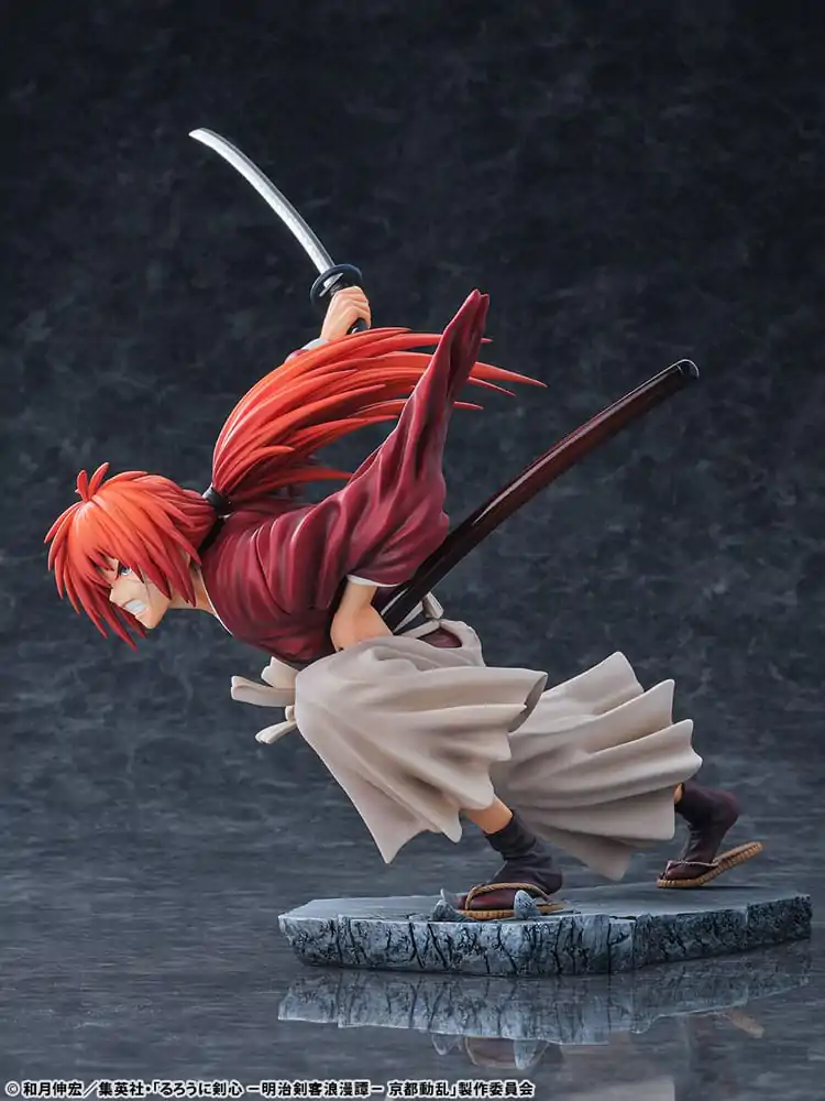Rurouni Kenshin: Meiji Kenkaku Romantan Kyoto Douran Statuetă PVC 1/6 Kenshin Himura Dragon Flight of Heaven Ver. 26 cm poza produsului