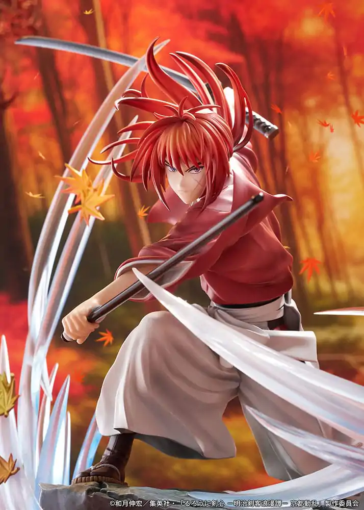 Rurouni Kenshin: Meiji Kenkaku Romantan Kyoto Douran Statuie PVC 1/7 Kenshin Himura Souryusen Ver. 27 cm poza produsului