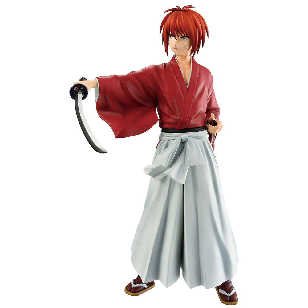 Figurină Rurouni Kenshin Meiji Swordsman Romantic Story Kenshin Himura Ichibansho 24 cm poza produsului