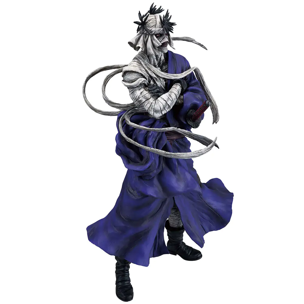 Figurină Rurouni Kenshin Meiji Swordsman Romantic Story Makoto Shishio Ichibansho 25cm poza produsului