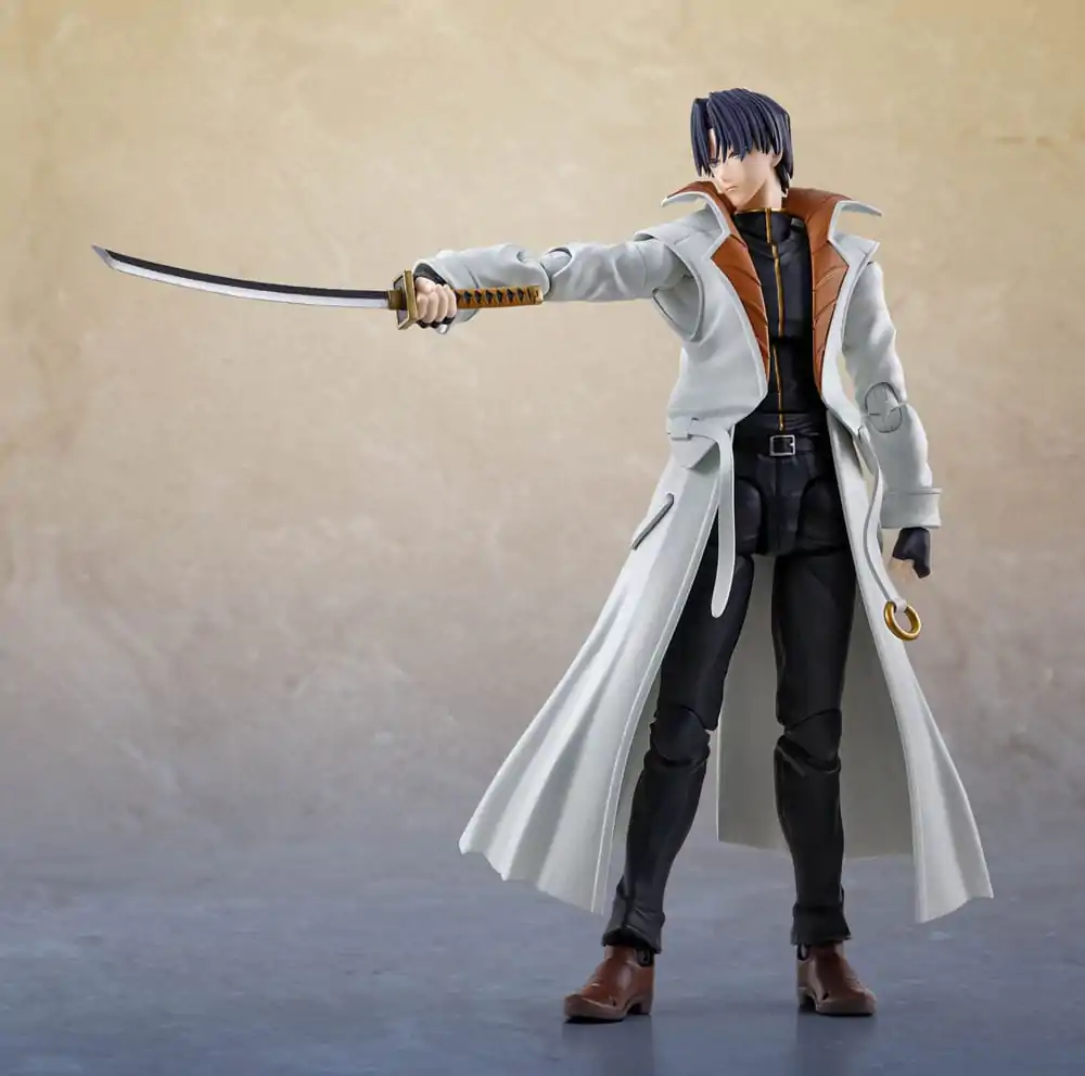 Rurouni Kenshin: Meiji Swordsman Romantic Story S.H. Figuarts figurină de acțiune Aoshi Shinomori 17 cm poza produsului