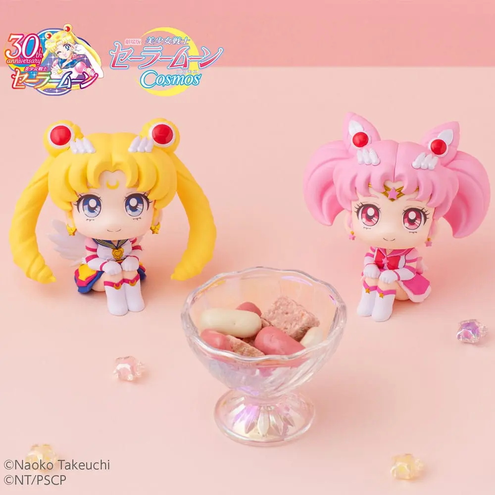 Sailor Moon Cosmos The Movie Look Look Up statui PVC Eternal Sailor Moon & Eternal Sailor Chibi Moon LTD Ver. 11 cm poza produsului