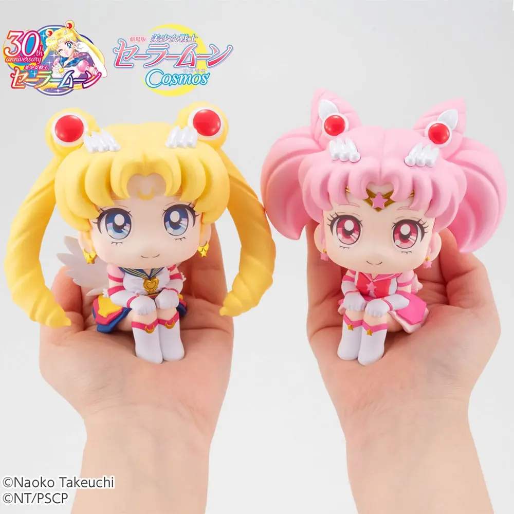 Sailor Moon Cosmos The Movie Look Look Up statui PVC Eternal Sailor Moon & Eternal Sailor Chibi Moon LTD Ver. 11 cm poza produsului