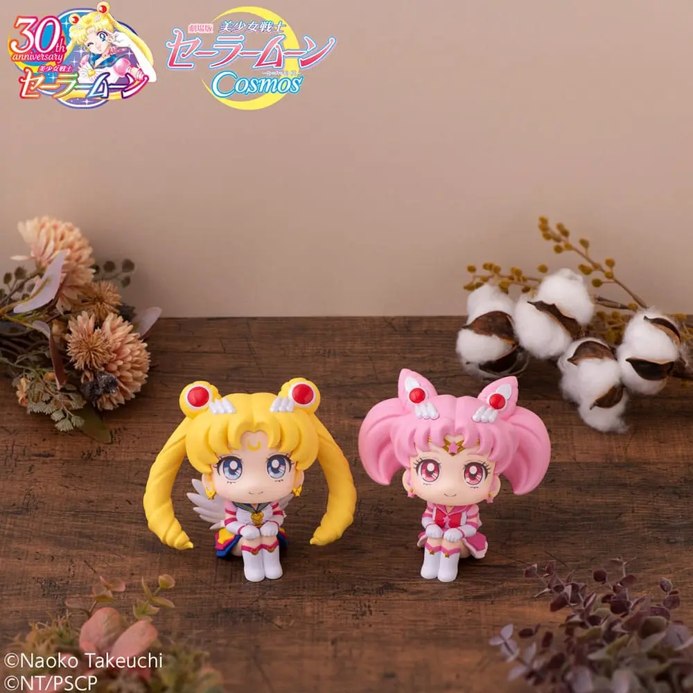 Sailor Moon Cosmos The Movie Look Look Up statui PVC Eternal Sailor Moon & Eternal Sailor Chibi Moon LTD Ver. 11 cm poza produsului