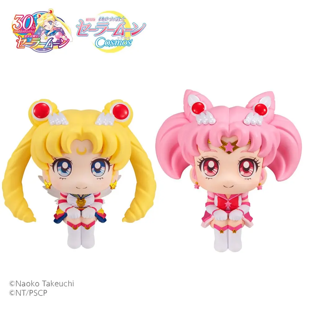 Sailor Moon Cosmos The Movie Look Look Up statui PVC Eternal Sailor Moon & Eternal Sailor Chibi Moon LTD Ver. 11 cm poza produsului