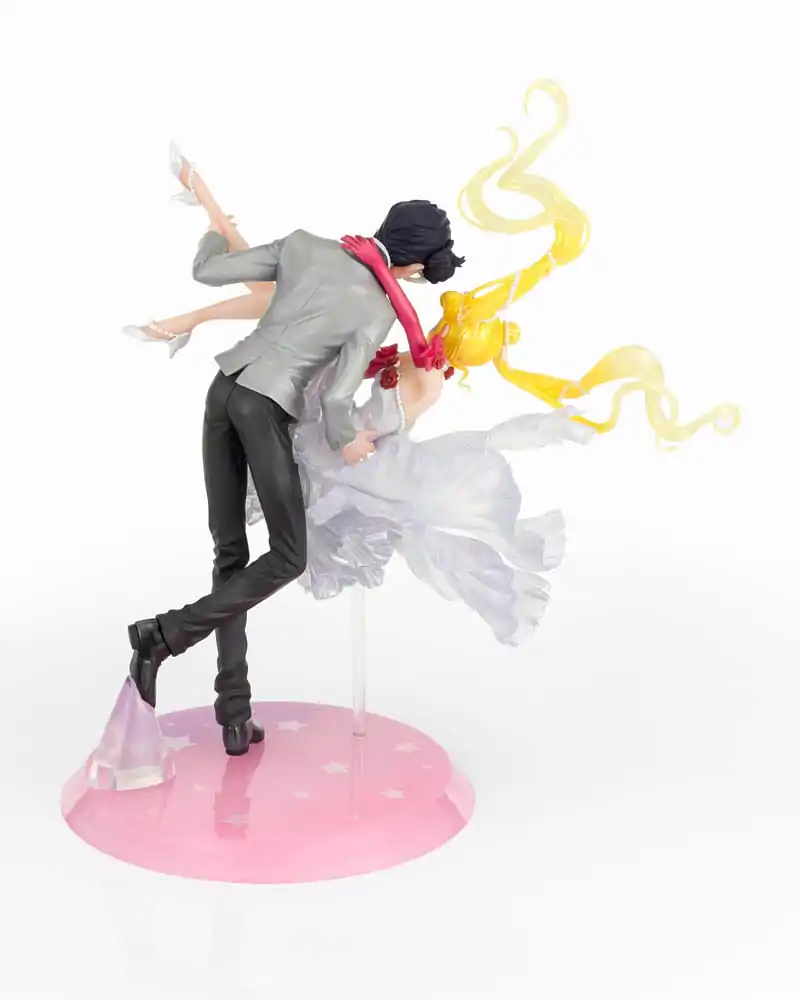 Sailor Moon FiguartsZERO Chouette Statuie PVC Usagi & Tuxedo Mask Moonlight Glow Edition 24 cm poza produsului
