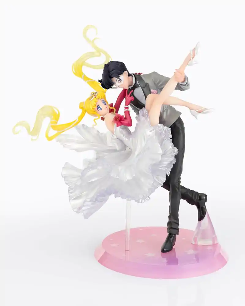 Sailor Moon FiguartsZERO Chouette Statuie PVC Usagi & Tuxedo Mask Moonlight Glow Edition 24 cm poza produsului