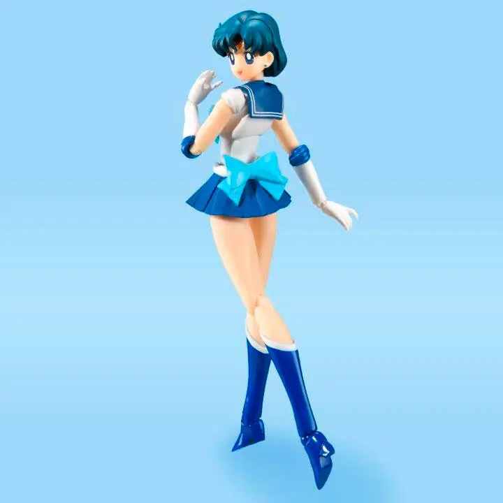 Figurina de actiune Sailor Moon S.H. Figuarts Sailor Mercury Animation Color Edition 14 cm poza produsului
