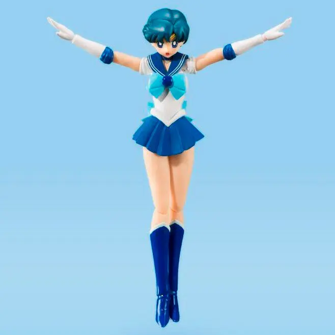 Figurina de actiune Sailor Moon S.H. Figuarts Sailor Mercury Animation Color Edition 14 cm poza produsului