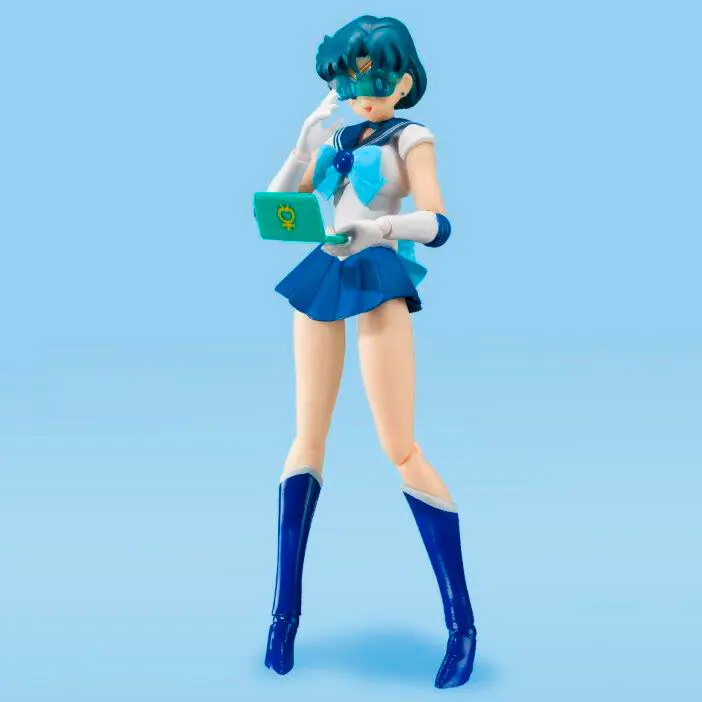 Figurina de actiune Sailor Moon S.H. Figuarts Sailor Mercury Animation Color Edition 14 cm poza produsului