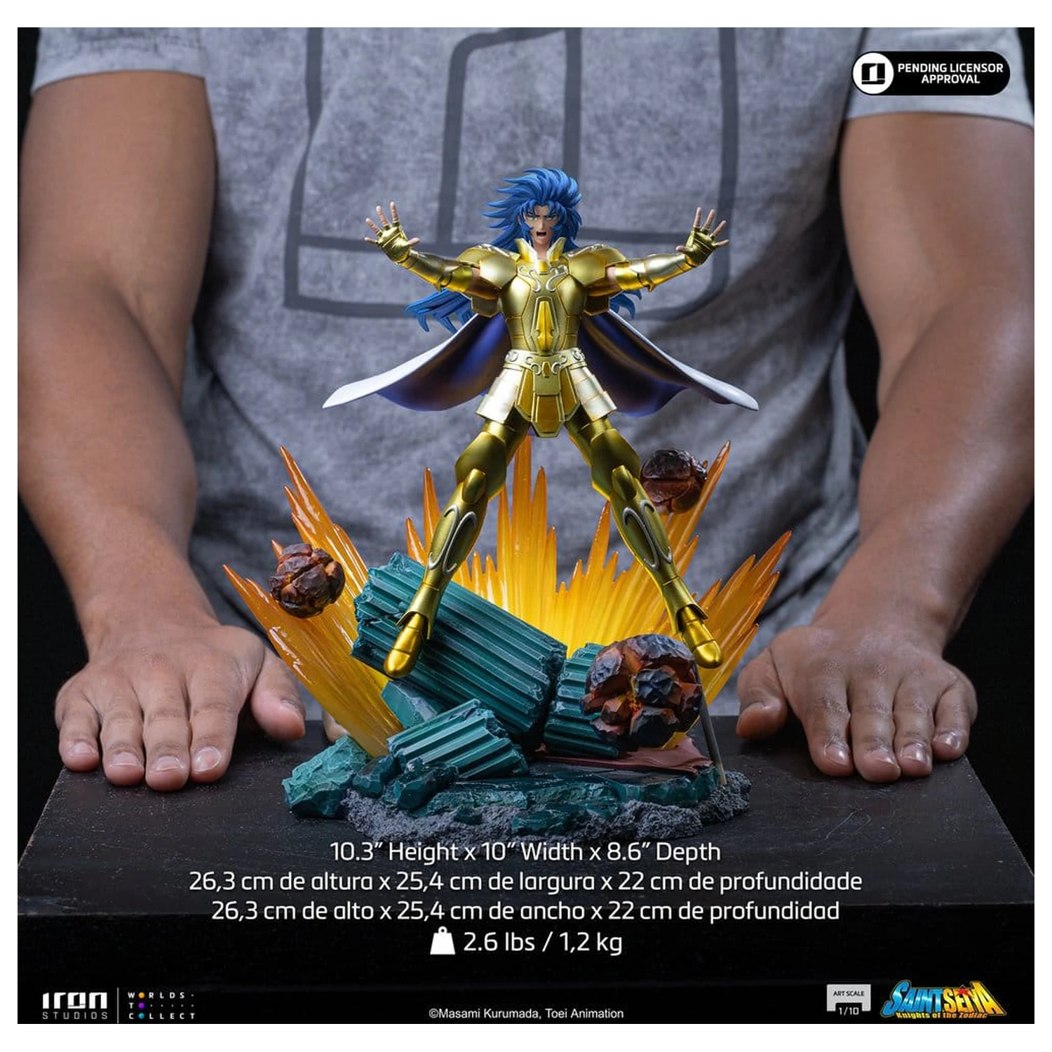 Saint Seiya Art Scale Statuie 1/10 Gemini Saga 26 centimetri poza produsului