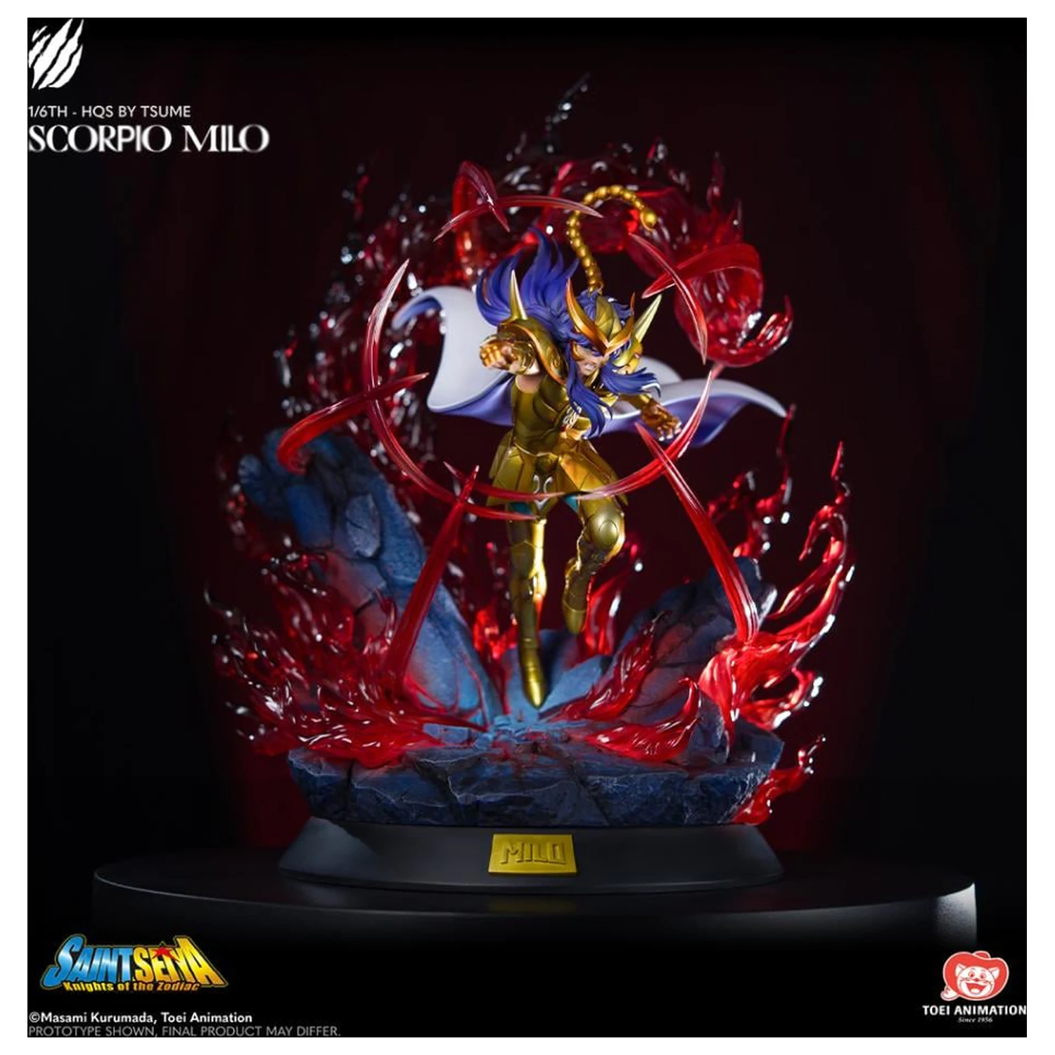 Statuie Saint Seiya Scorpio Milo HQS 1/6 De Tsume 62cm poza produsului