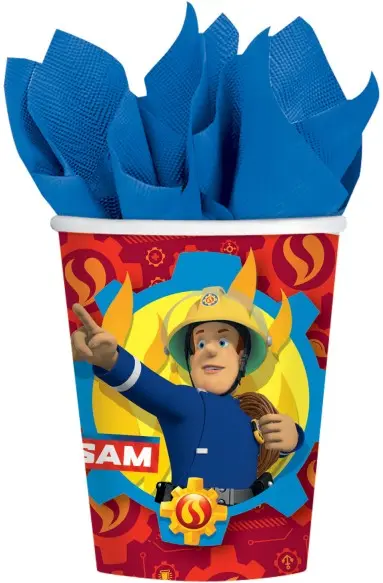 Fireman Sam Cănă de hârtie 8 buc 250 ml poza produsului