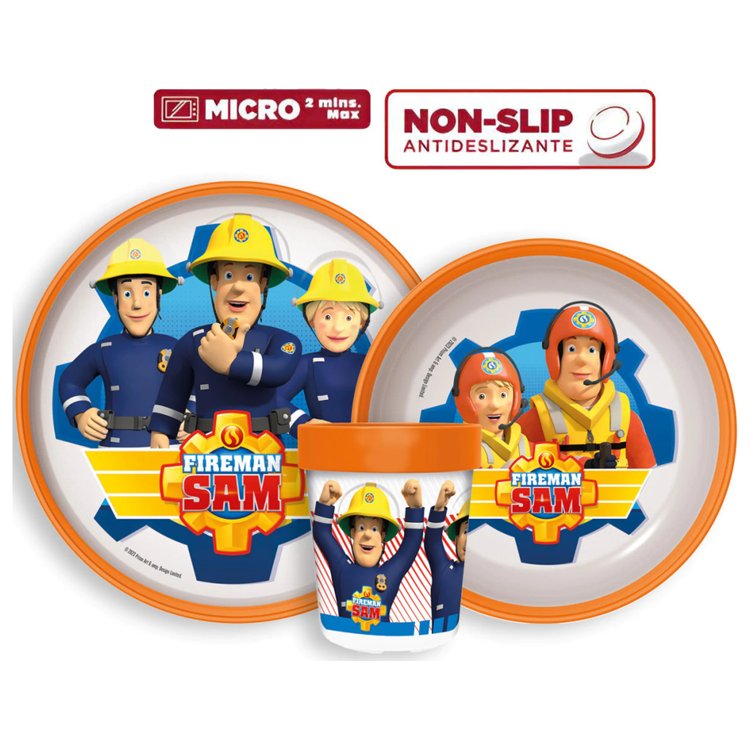 Fireman Sam Rescue Mission set de masă antiderapant, set micro-plastic poza produsului