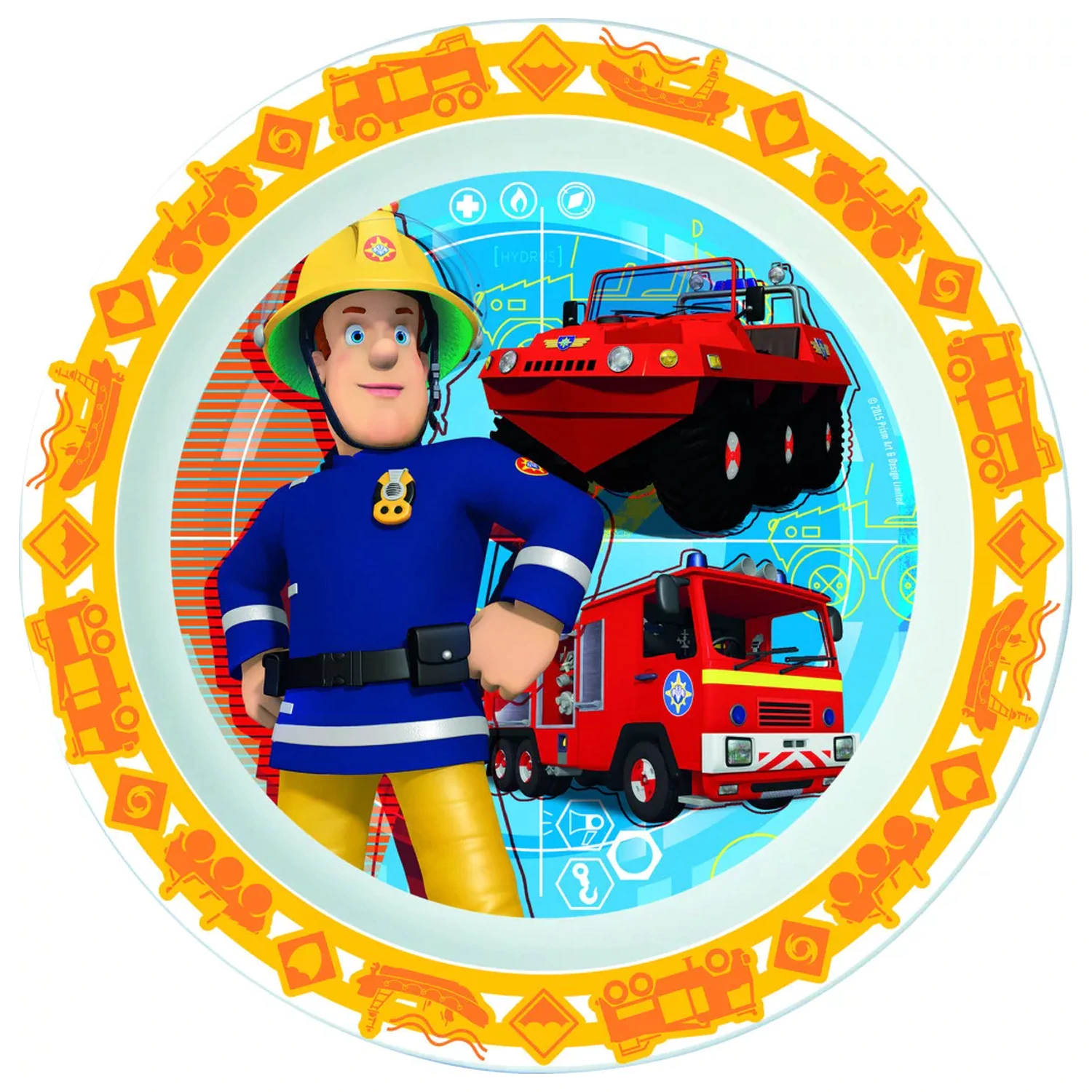 Fireman Sam Rescue Mission farfurie micro plata 22 cm poza produsului
