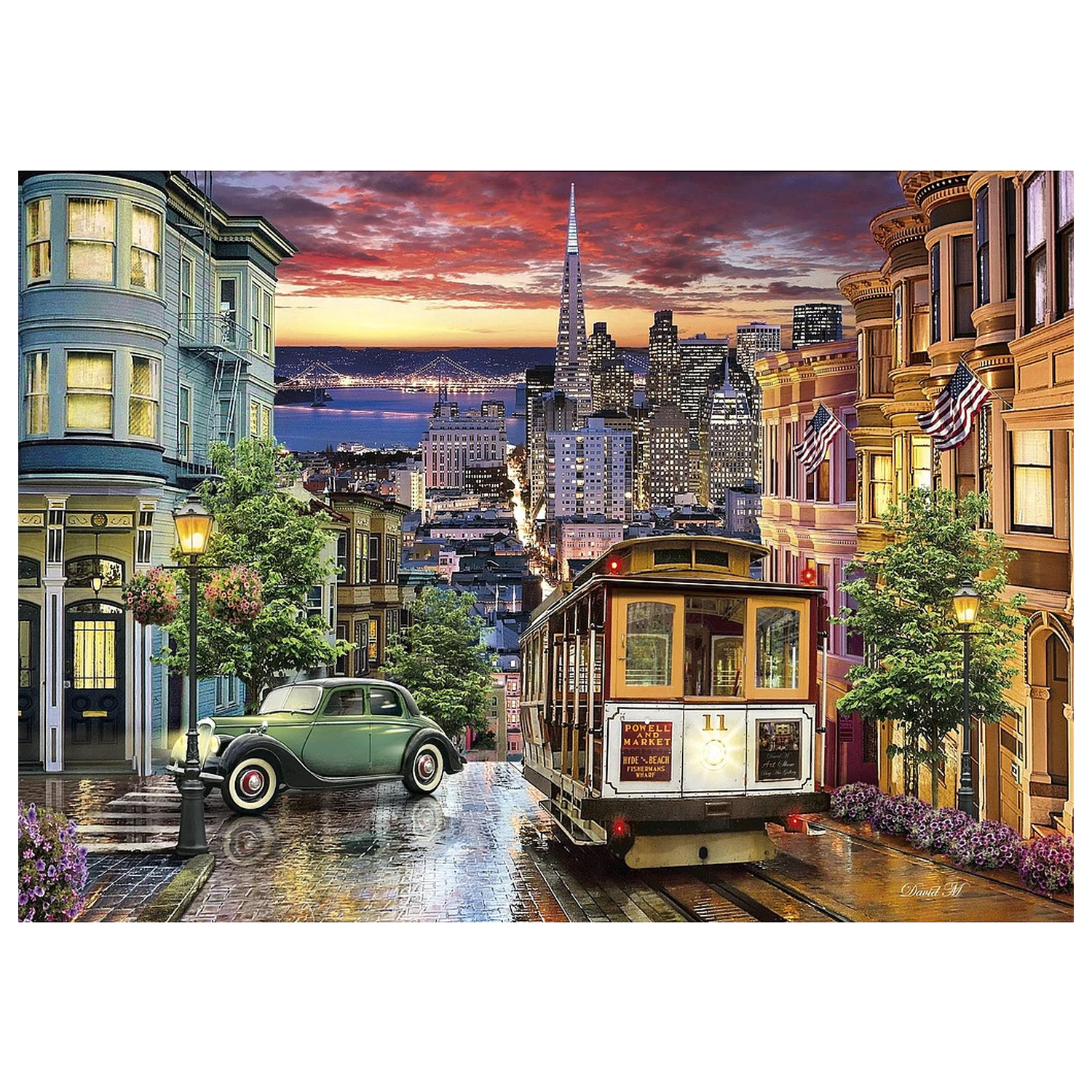 San Francisco Night puzzle de 3000 de piese poza produsului