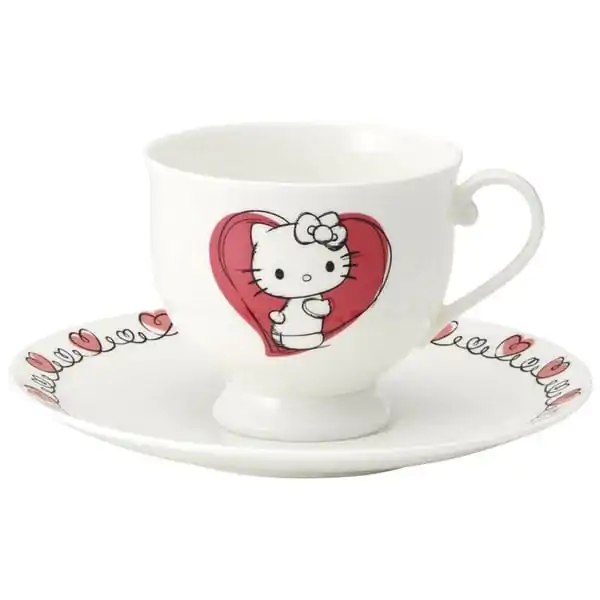 Sanrio Bone China Cană & Set Farfurie Hello Kitty poza produsului