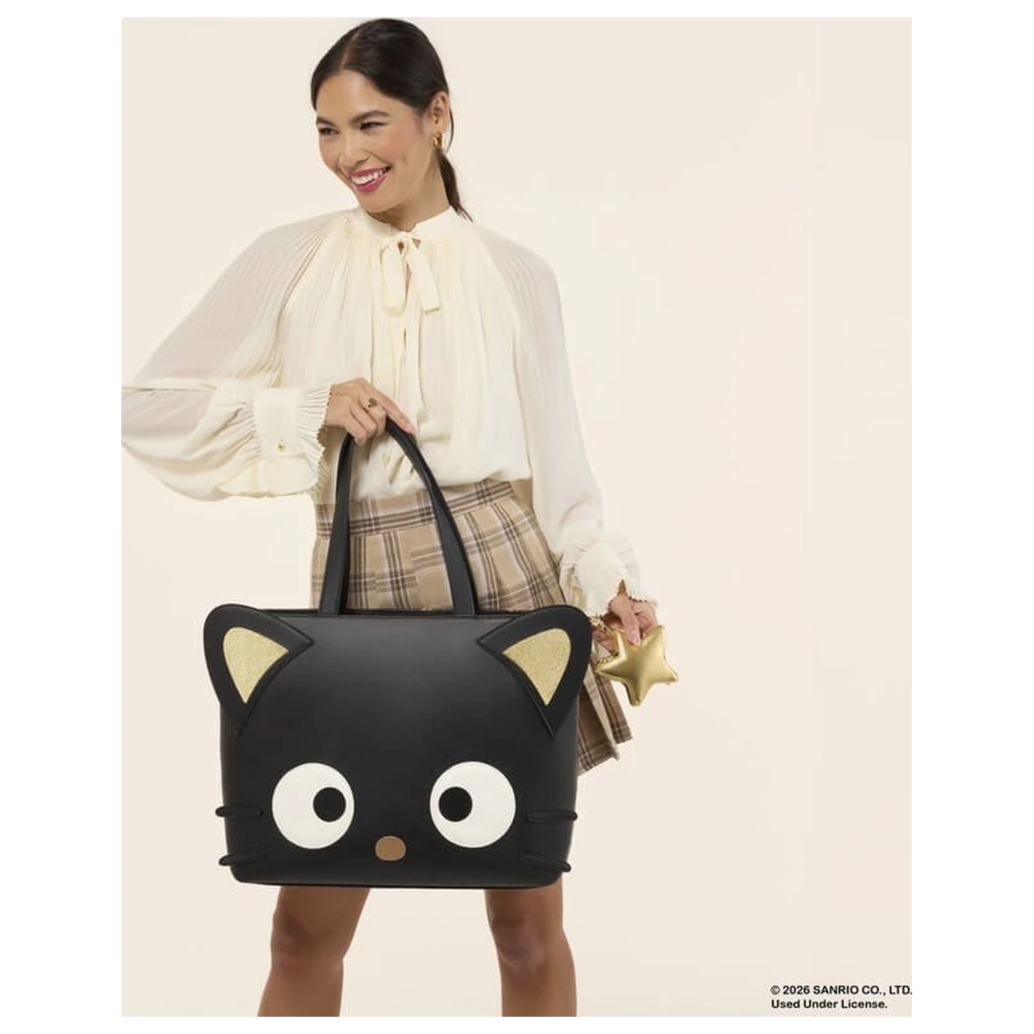 Geanta de umar Sanrio Chococat Stars Tote Crossbody Bag cu Coin Bag poza produsului