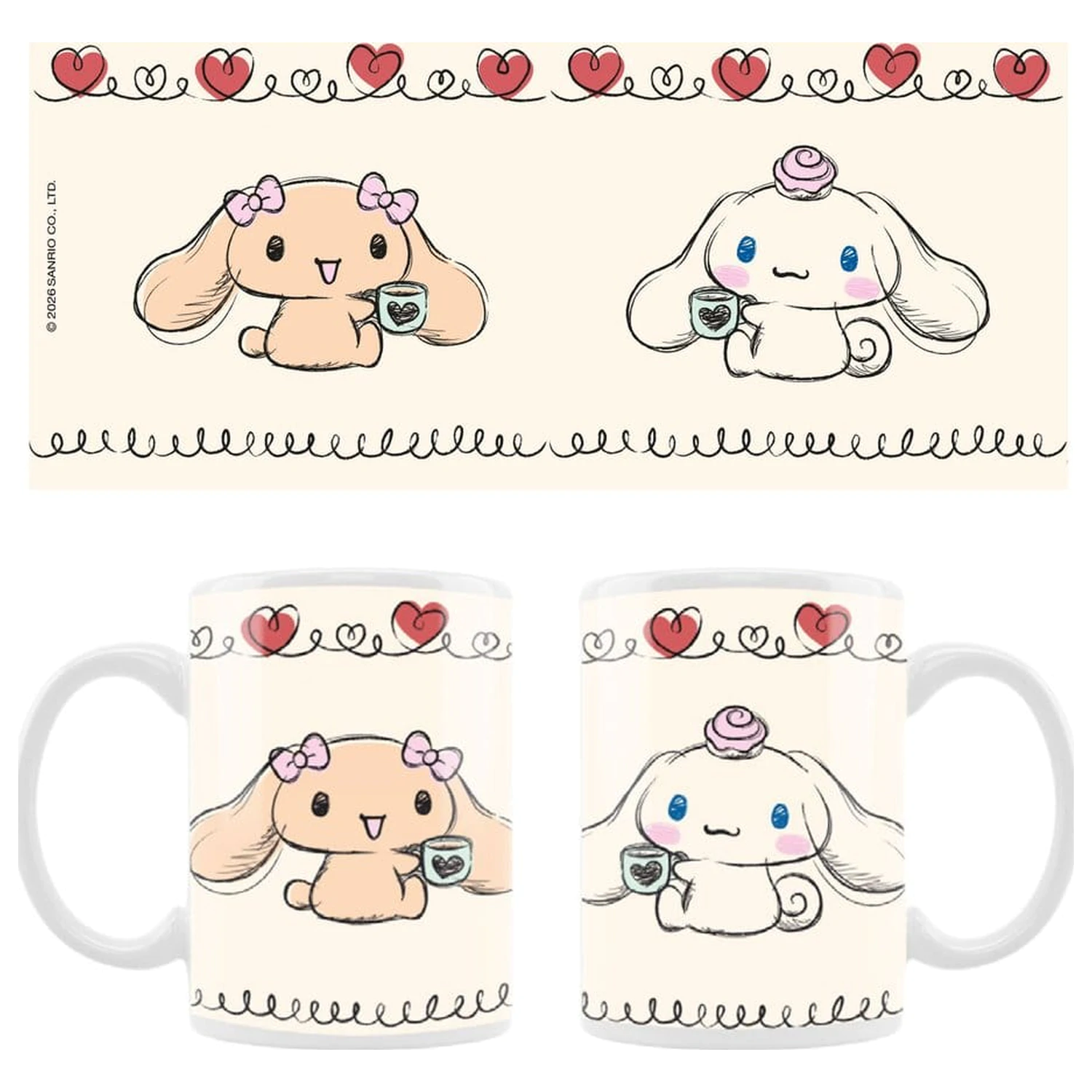Sanrio Mug Cinnamoroll Desen Tactil poza produsului