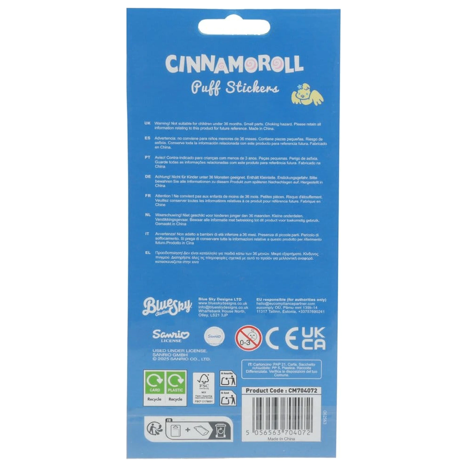 Sanrio Set de stickere Cinnamoroll poza produsului