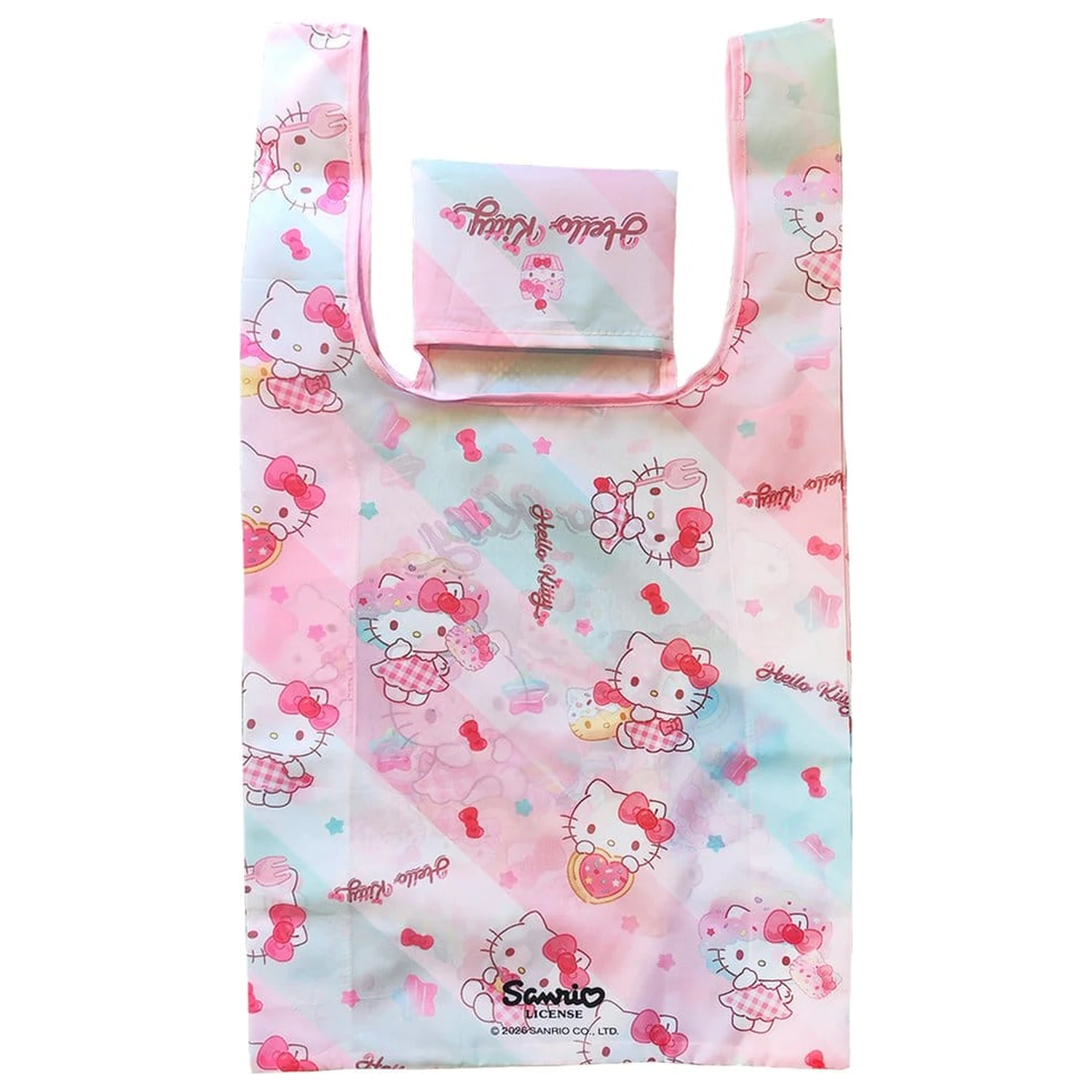 Sanrio Tote Bag Hello Kitty Snack And Sweet Pliabil poza produsului