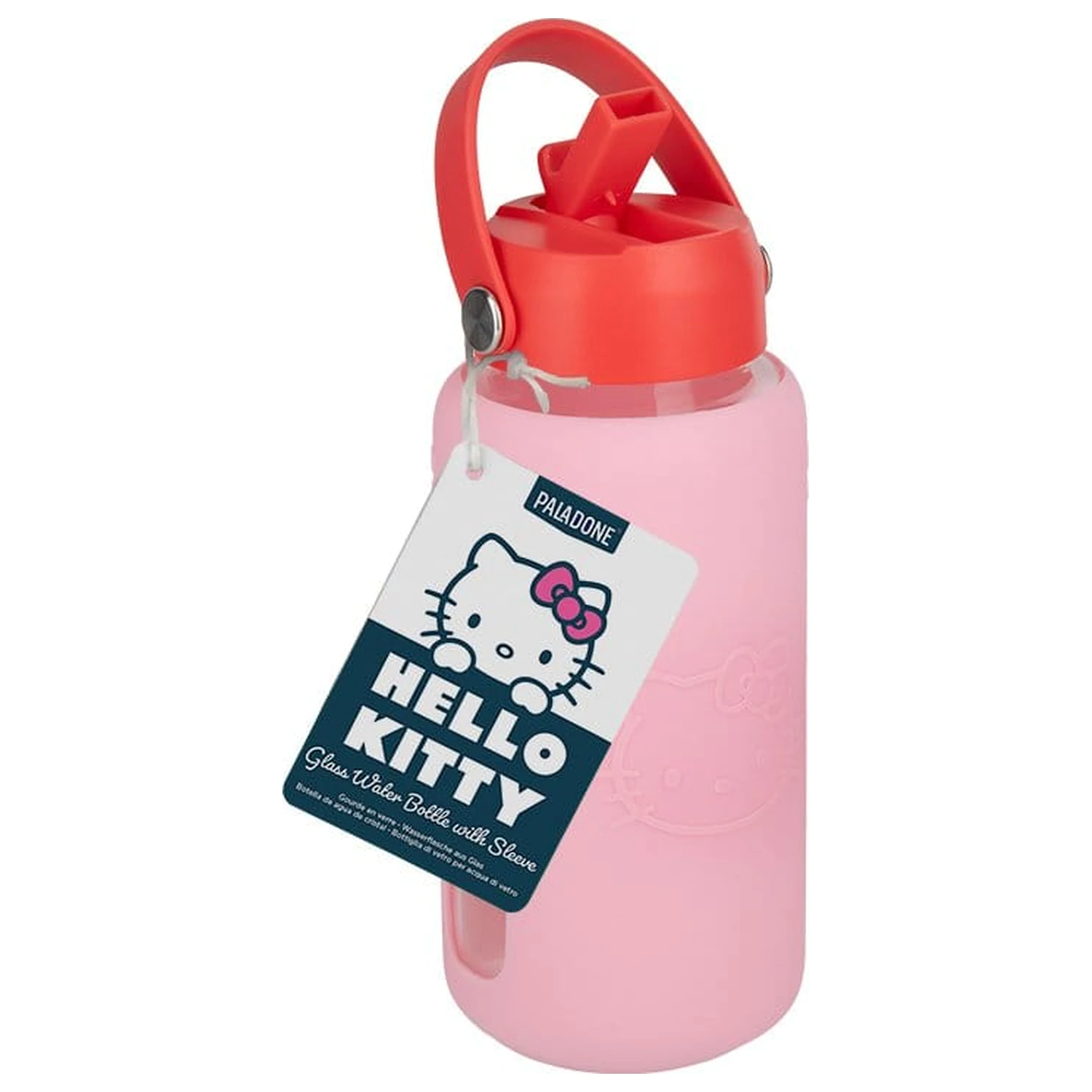 Sanrio Sticla de apa din sticla Hello Kitty cu manson poza produsului