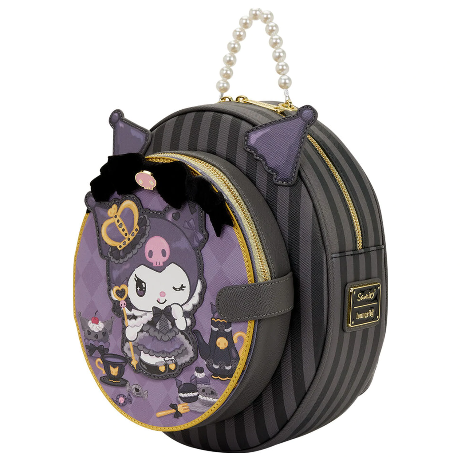 Loungefly Hello Kitty Kuromi 20th Anniversary rucsac 28 cm poza produsului