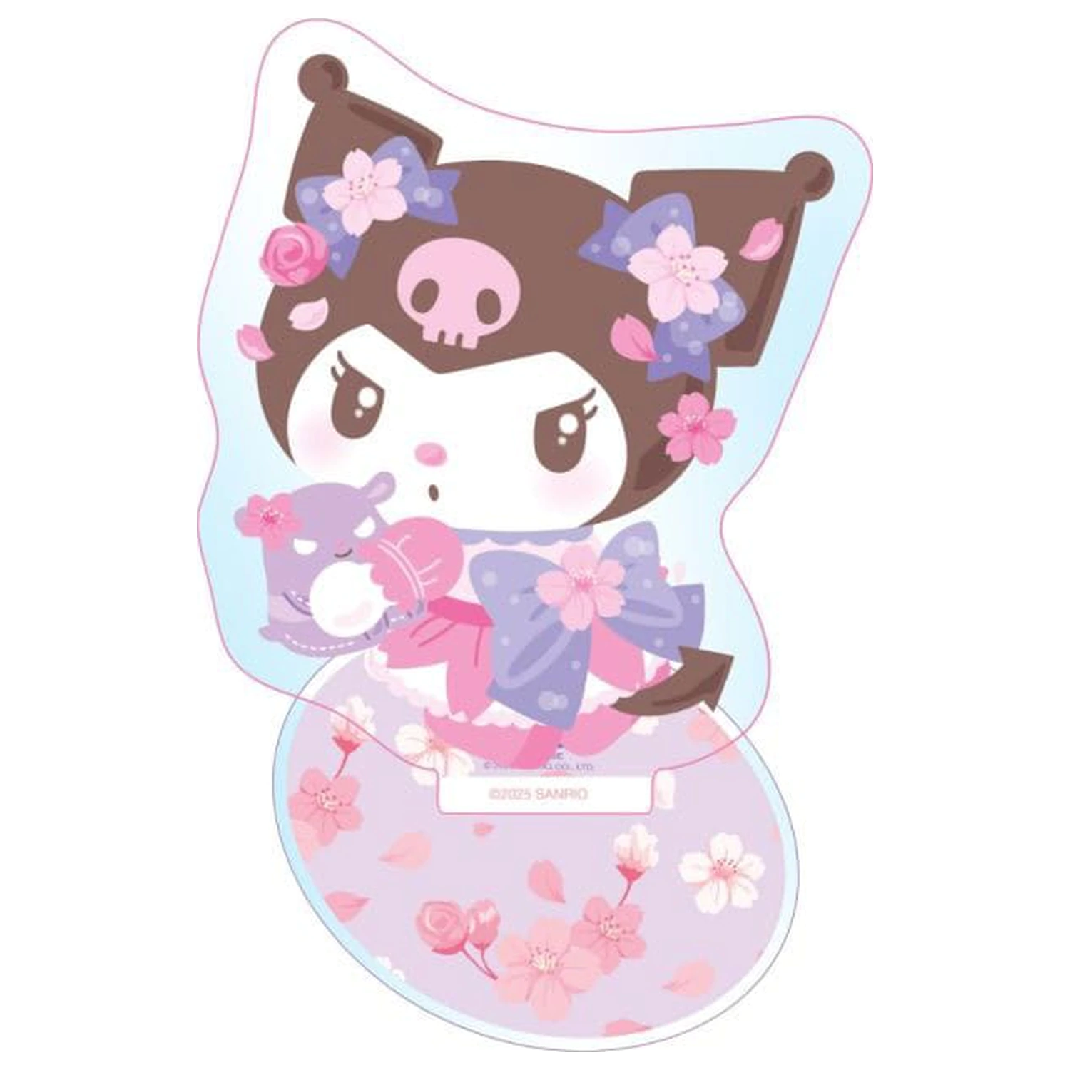 Sanrio Suport Acrilic Kuromi Holografic 6 cm poza produsului