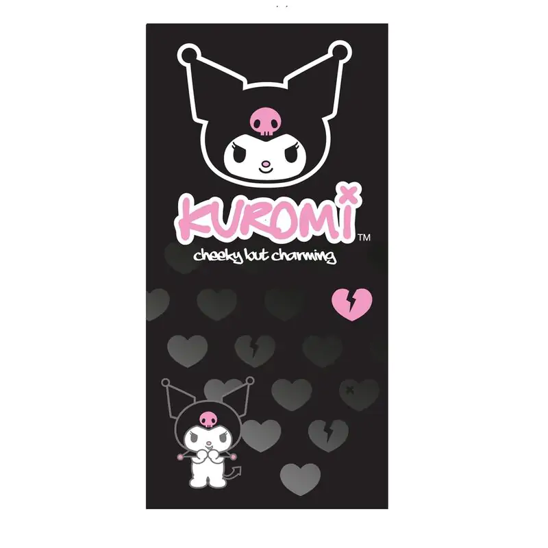 Prosop de plajă din microfibră Sanrio Kuromi poza produsului