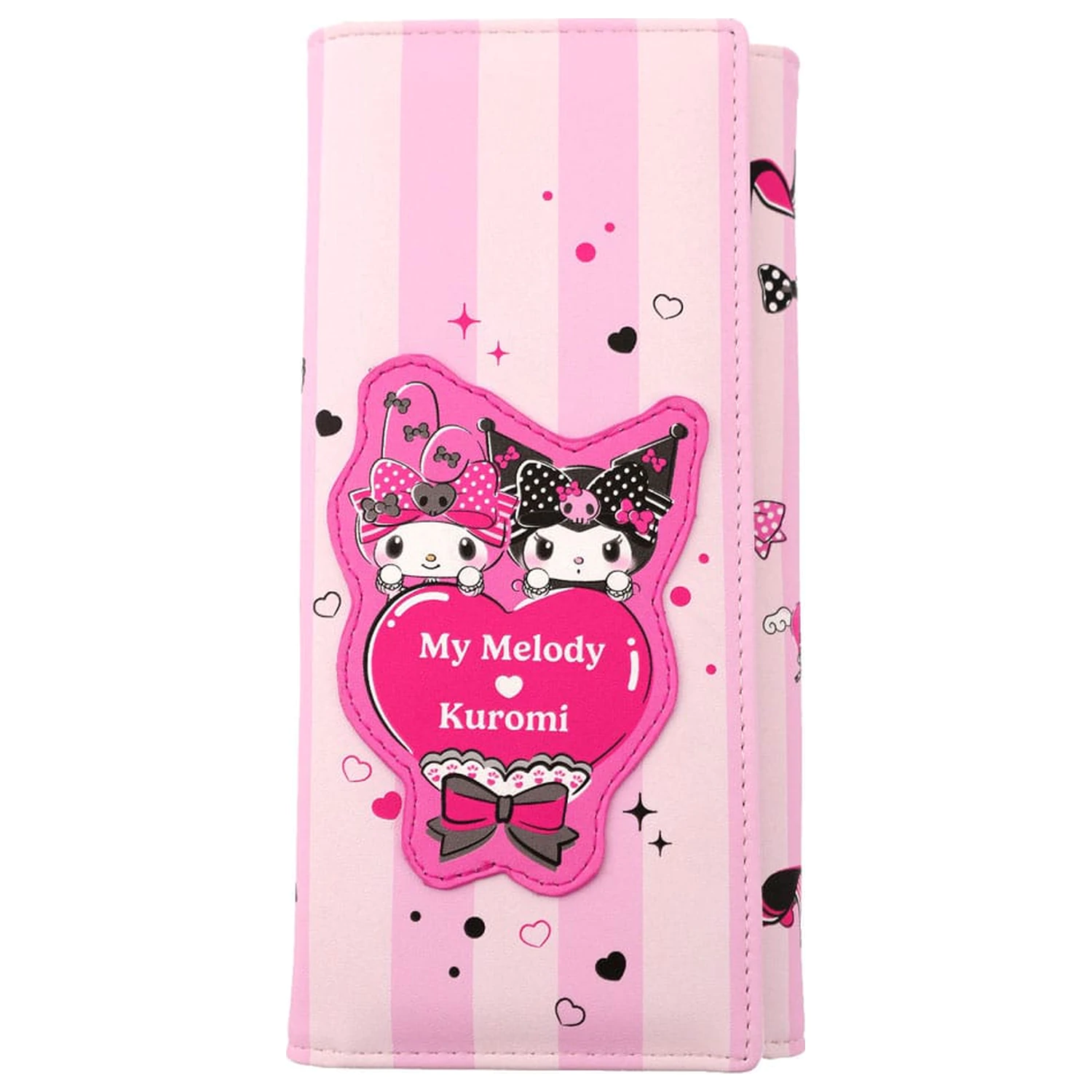 Sanrio Pink Black Party Series Portofel pentru monede Kuromi & My Melody poza produsului