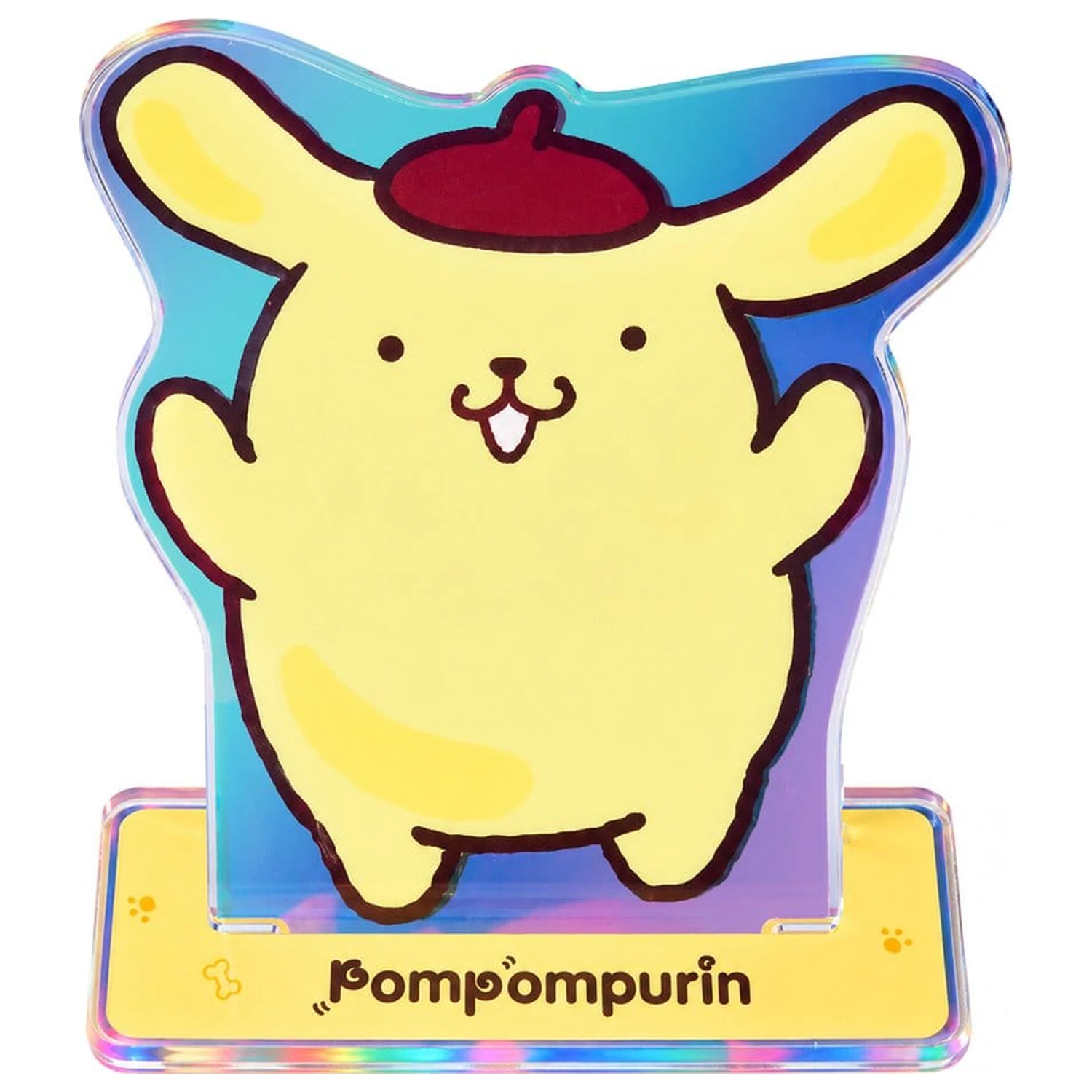 Sanrio Acrylic Standee Pompompurin 30th Anniversary Squishy Cute Purin 17 cm poza produsului