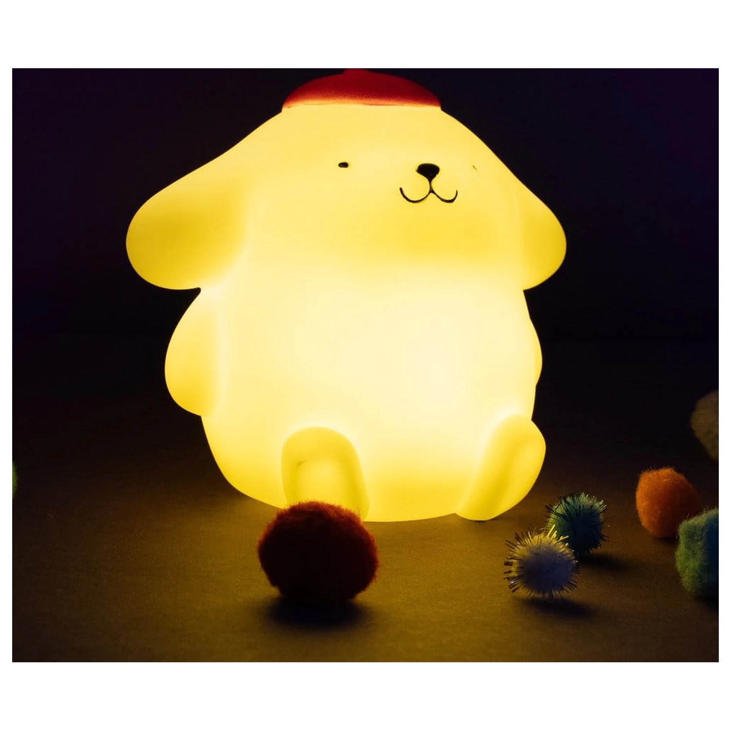 Sanrio Mood Lamp cu USB-C Pompompurin 11 cm poza produsului