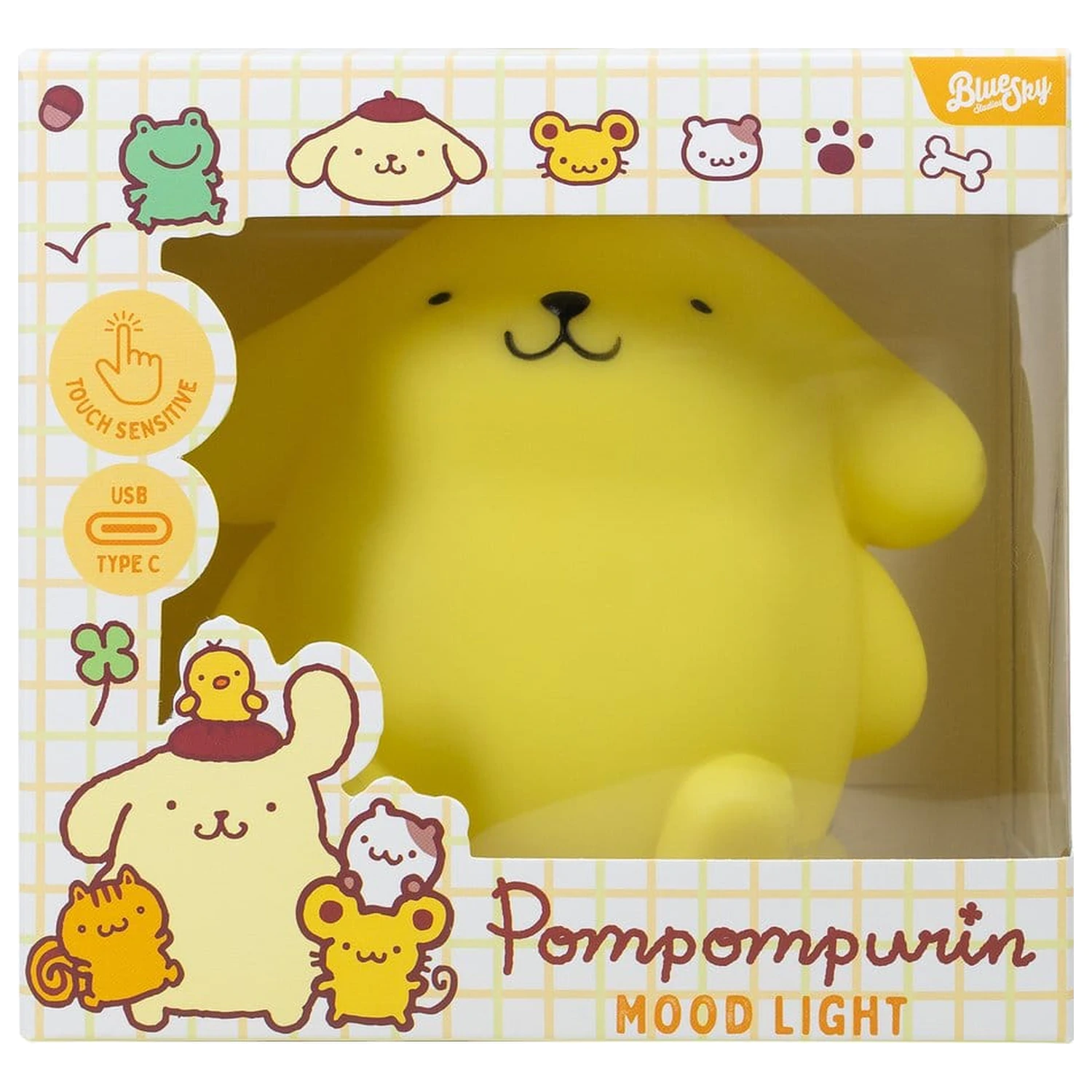 Sanrio Mood Lamp cu USB-C Pompompurin 11 cm poza produsului