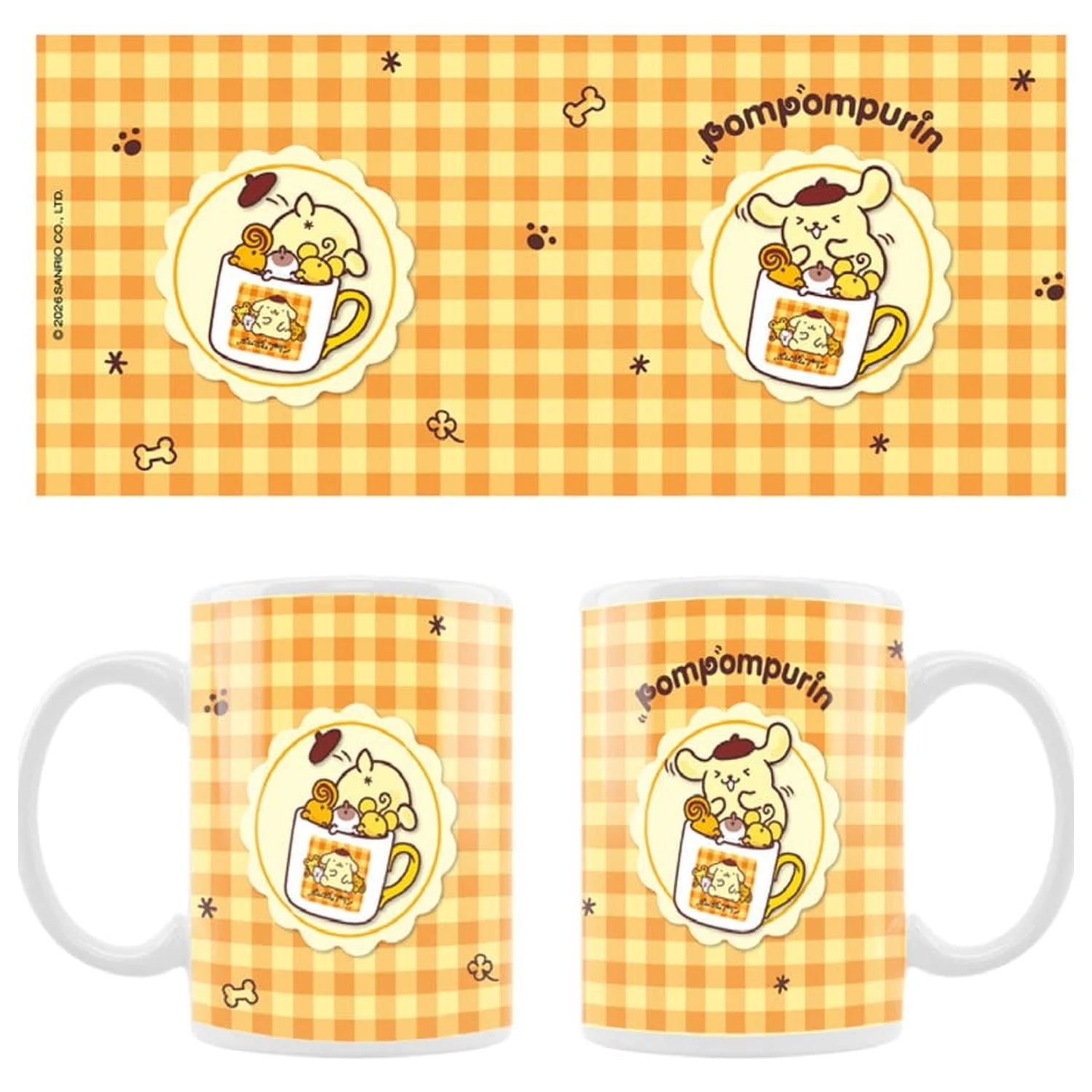 Sanrio Mug Pompompurin Squishy Cute Purin 03 poza produsului