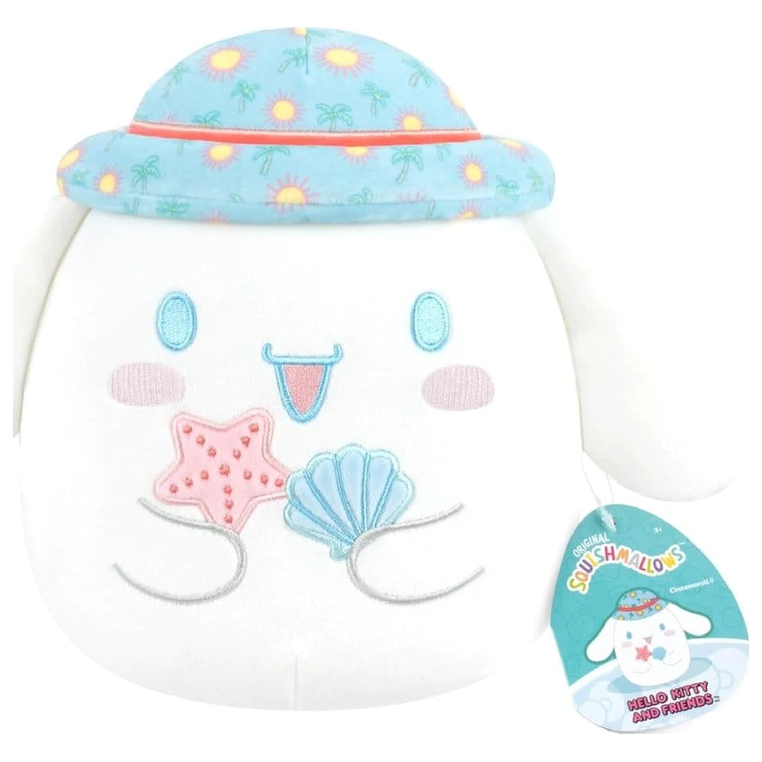 Sanrio Squishmallow Figurina de plus Hello Kitty and Friends Seize the Moment Cinnamoroll Hat 20 cm poza produsului