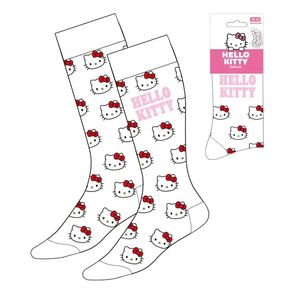 Șosete Sanrio Hello Kitty Face White 36-43 poza produsului
