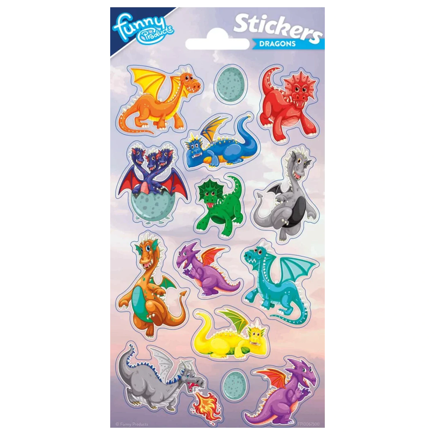 Dragon Funny sticker poza produsului