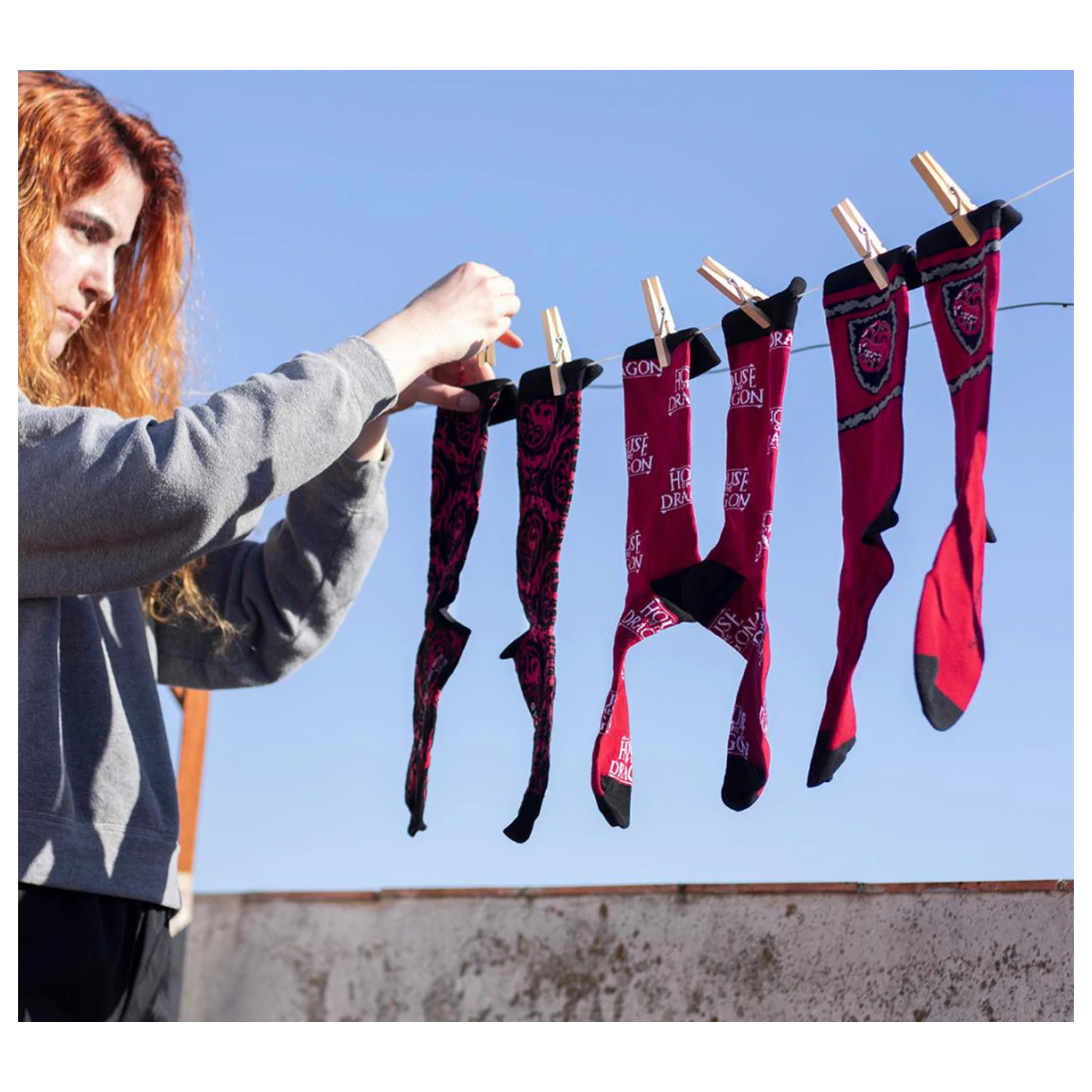 House of the Dragon Crest șosete lungi pentru adulți 40/46 poza produsului