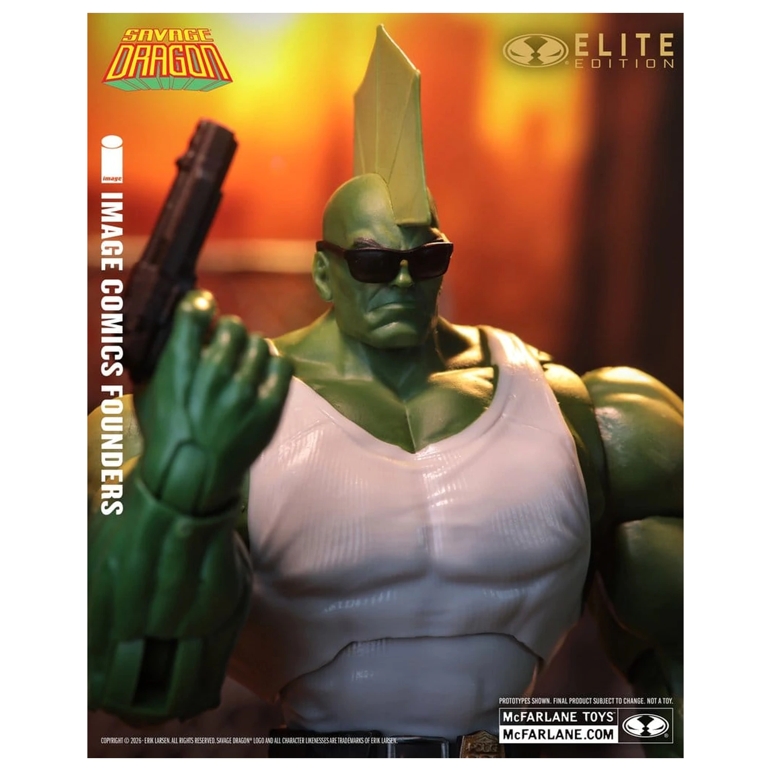 Savage Dragon Image Comics Founders Series McFarlane Elite Edition Figurină de acțiune Dragon 20 cm poza produsului