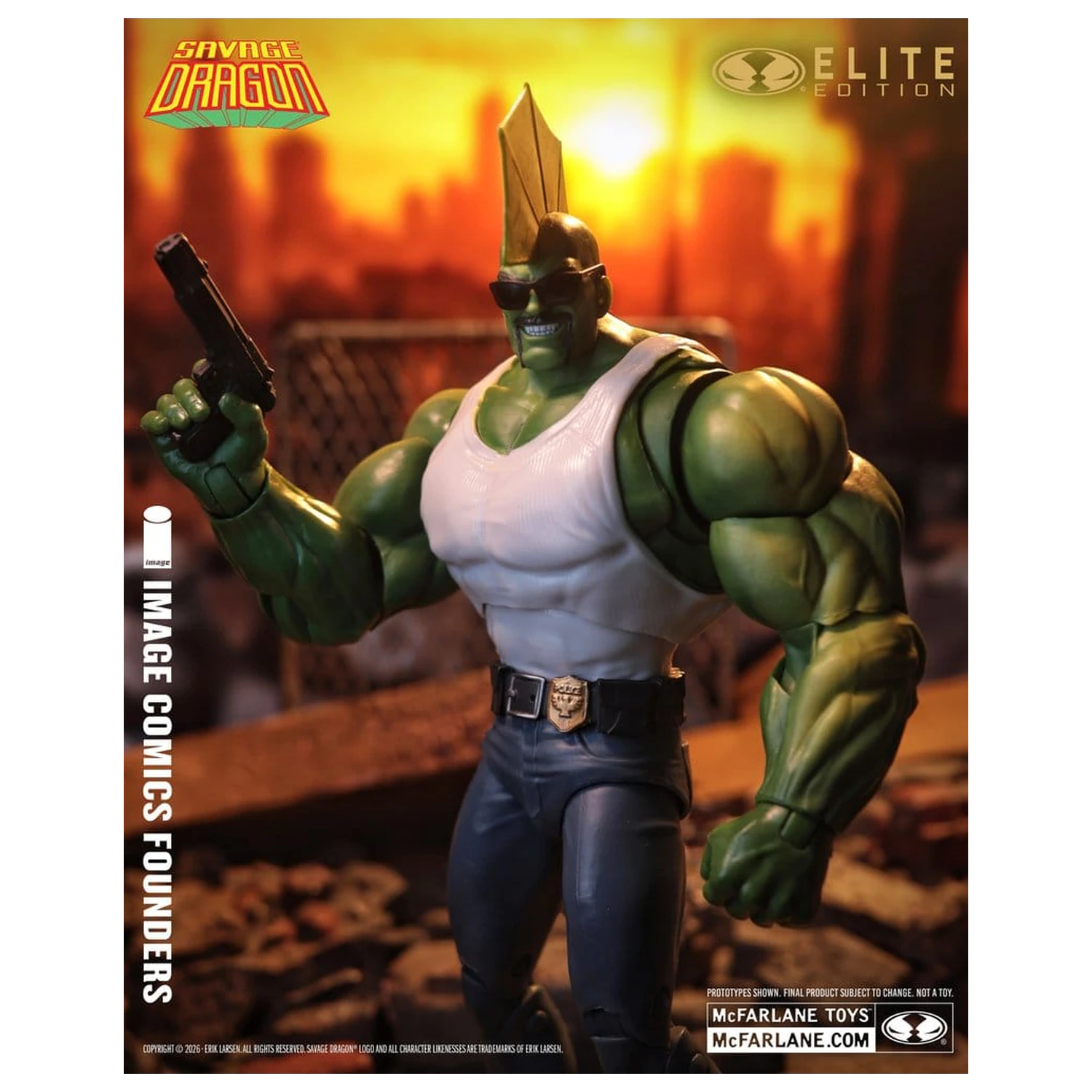 Savage Dragon Image Comics Founders Series McFarlane Elite Edition Figurină de acțiune Dragon 20 cm poza produsului