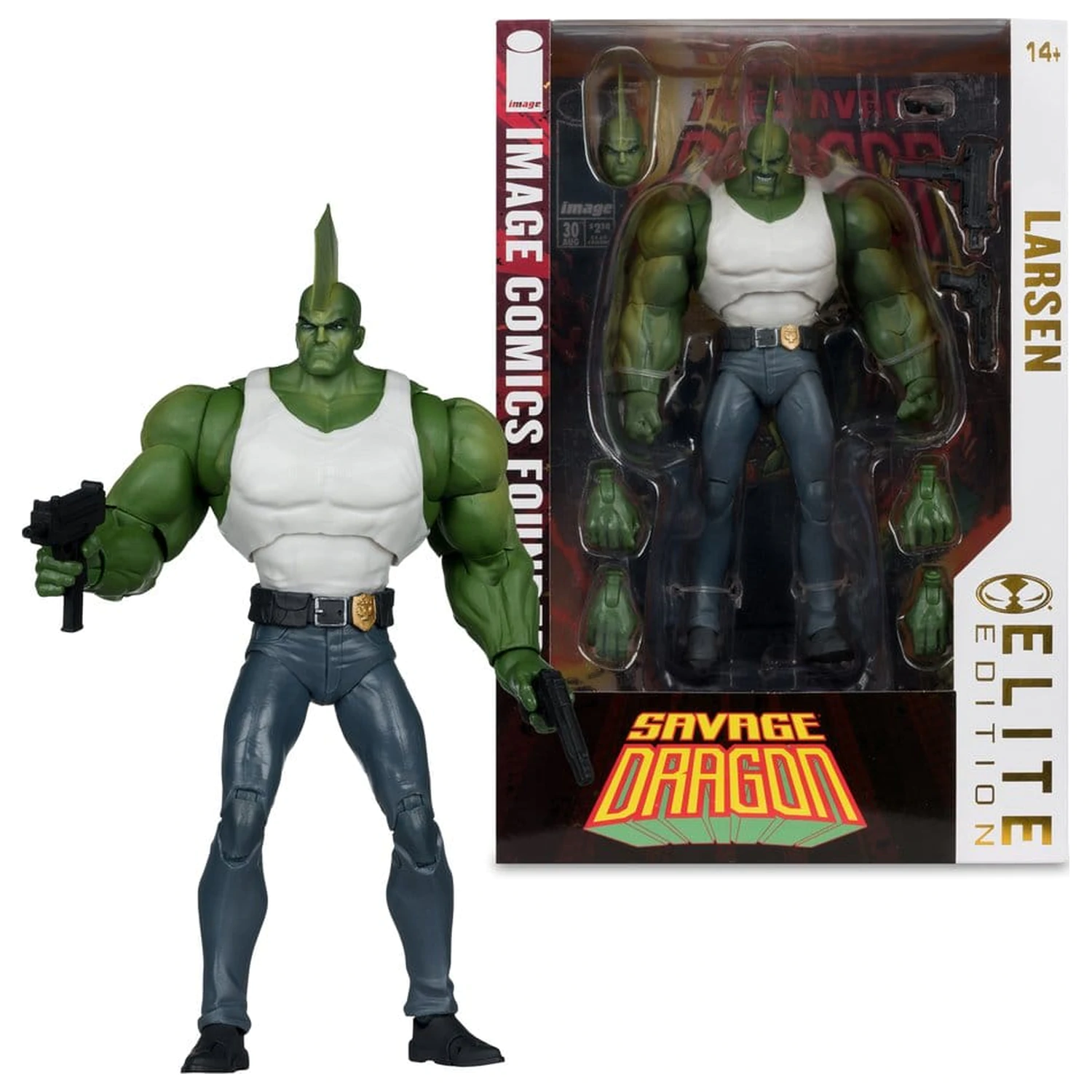 Savage Dragon Image Comics Founders Series McFarlane Elite Edition Figurină de acțiune Dragon 20 cm poza produsului