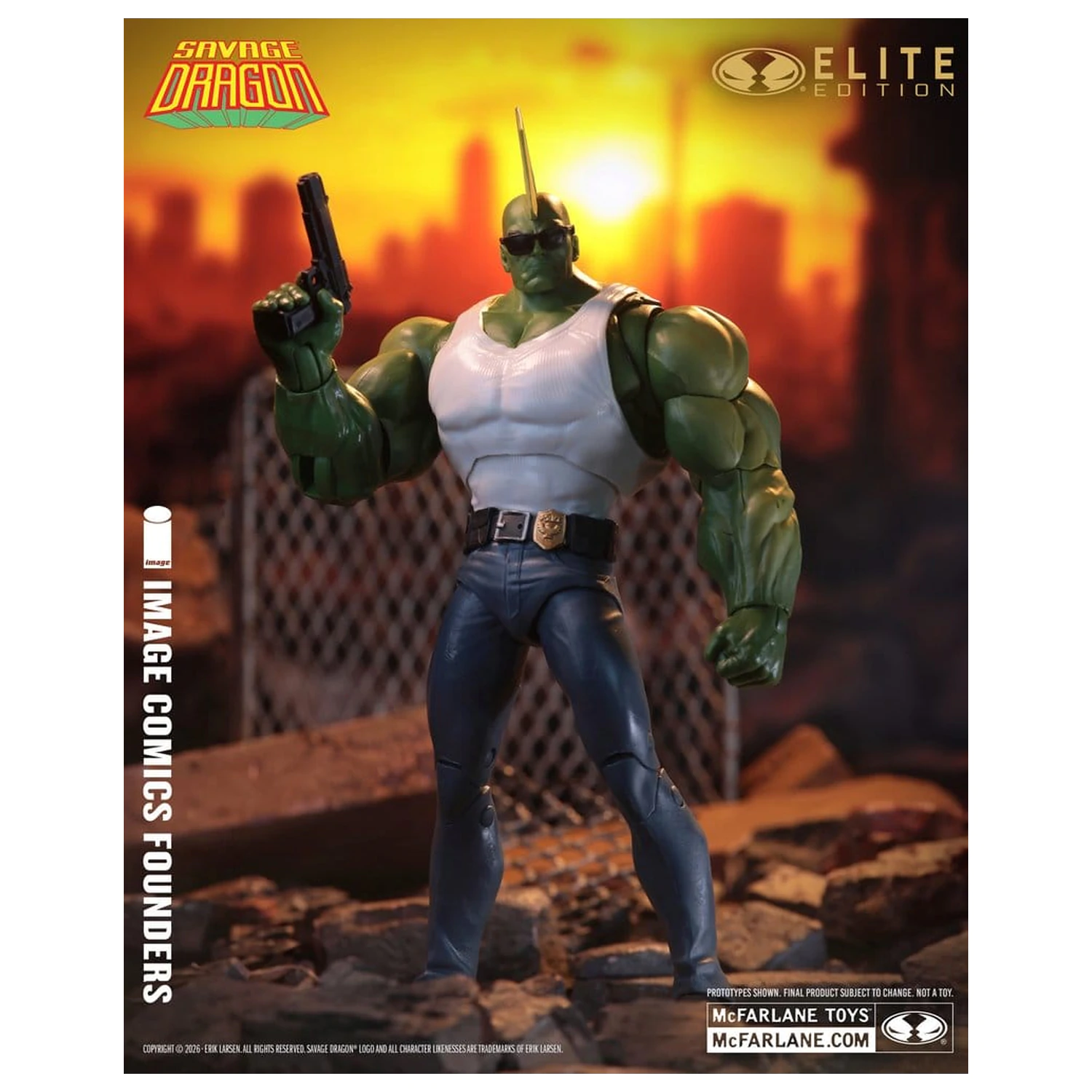Savage Dragon Image Comics Founders Series McFarlane Elite Edition Figurină de acțiune Dragon 20 cm poza produsului