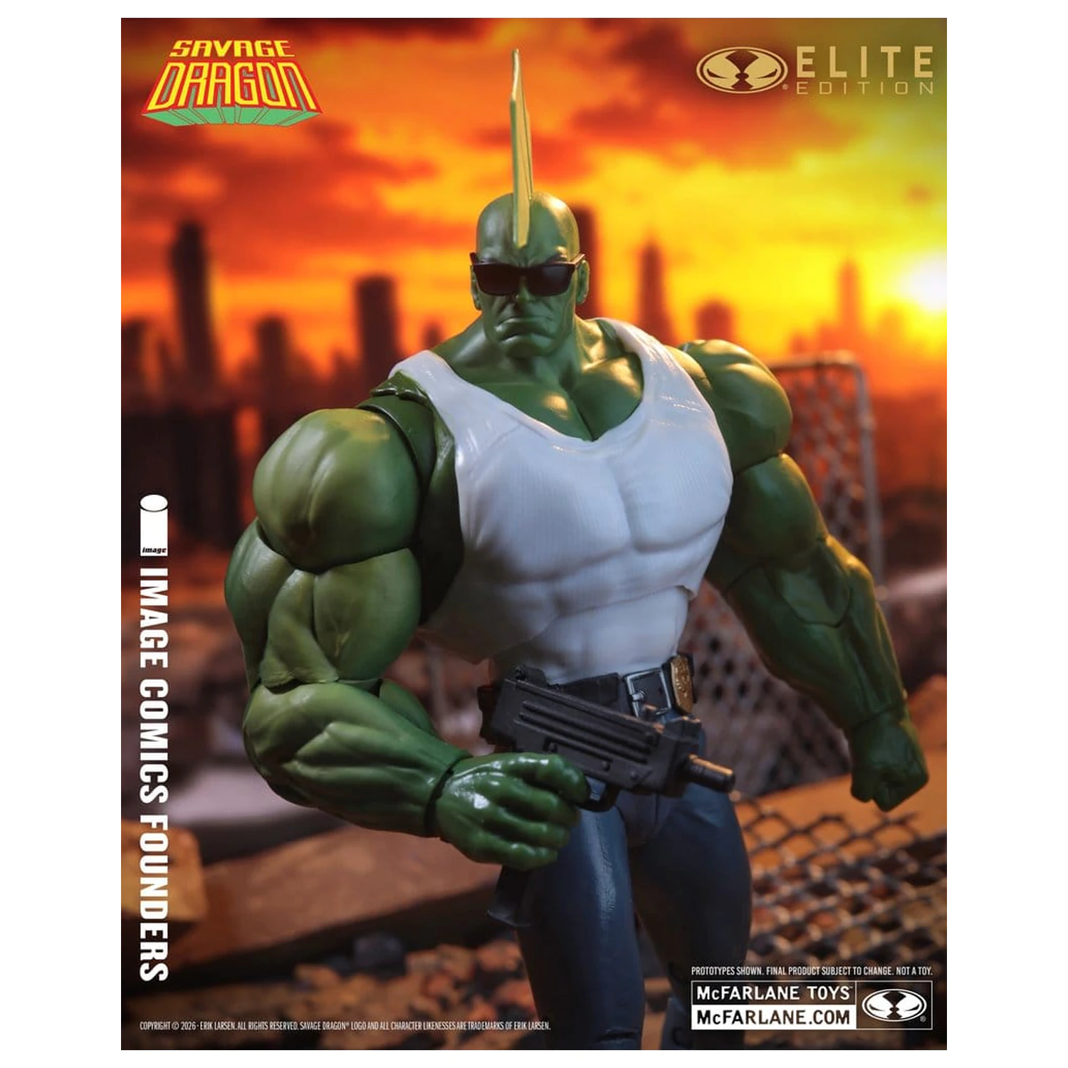Savage Dragon Image Comics Founders Series McFarlane Elite Edition Figurină de acțiune Dragon 20 cm poza produsului
