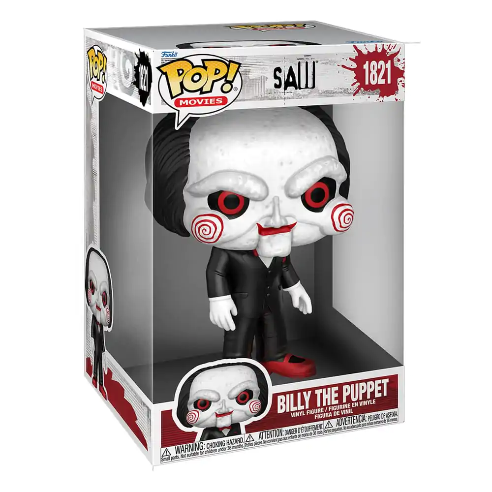 Figurină de vinil Saw Super Sized Jumbo Funko POP! Movies Billy the Puppet 25 cm poza produsului