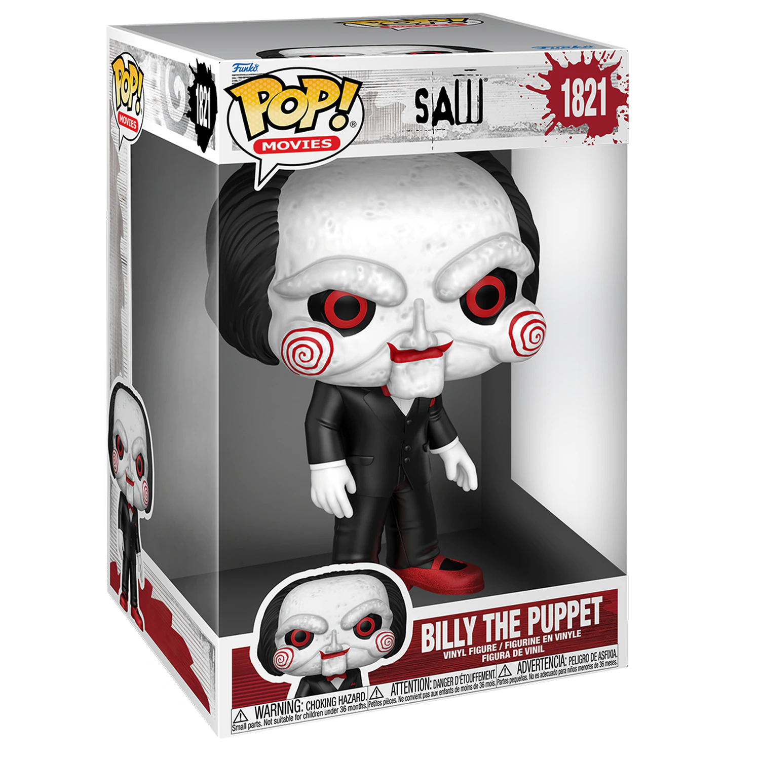 Figurină de vinil Saw Super Sized Jumbo Funko POP! Movies Billy the Puppet 25 cm poza produsului