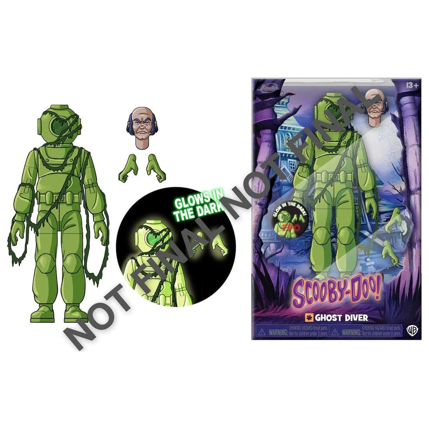 Figurina de actiune Scooby Doo Ghost Diver 16 cm poza produsului
