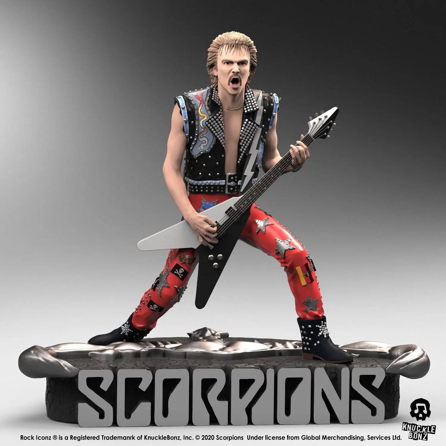 Statuie Scorpions Rock Iconz Rudolf Schenker ediție limitată 22 cm poza produsului