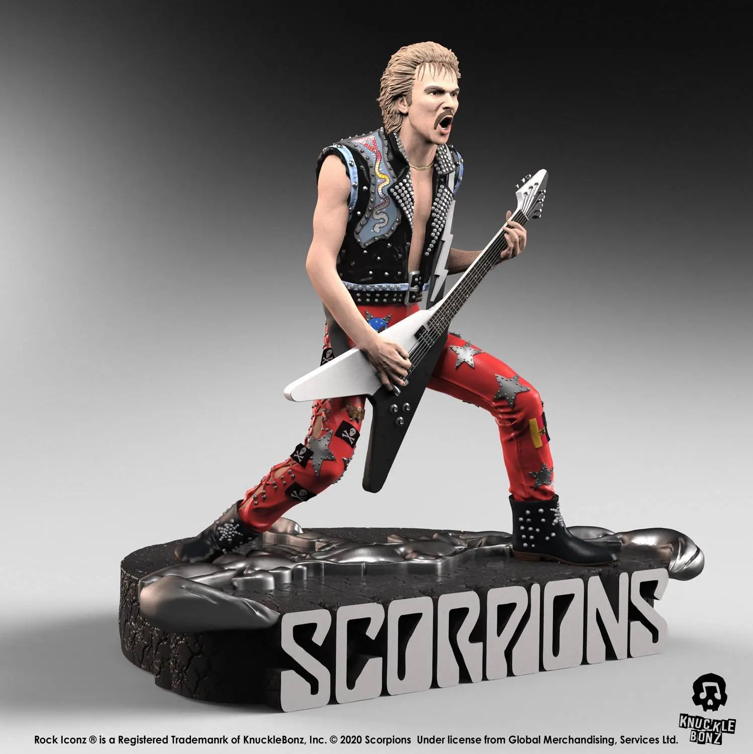 Statuie Scorpions Rock Iconz Rudolf Schenker ediție limitată 22 cm poza produsului