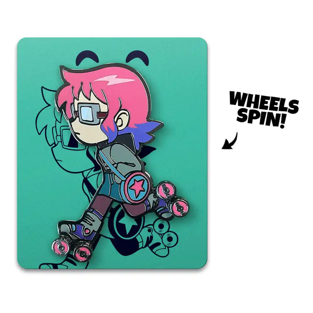 Insignă Scott Pilgrim Ramona Skating 5 cm poza produsului
